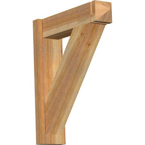 Ekena Millwork Traditional Rough Sawn Arts and Crafts Outlooker, Western Red Cedar, 6"W x 22"D x 26"H OUT06X22X26TRA03RWR - main